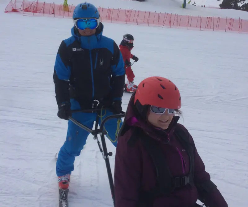 Esqui adaptado en Grandvalira para personas con discapacidad
