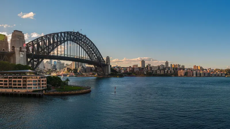Foto panorámica del puente de Sidney